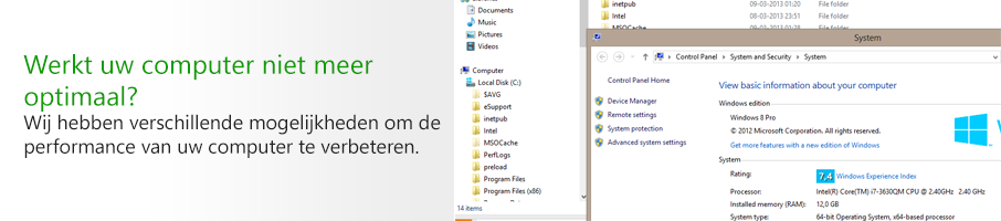 Performance verbeteringen aan uw computer systeem